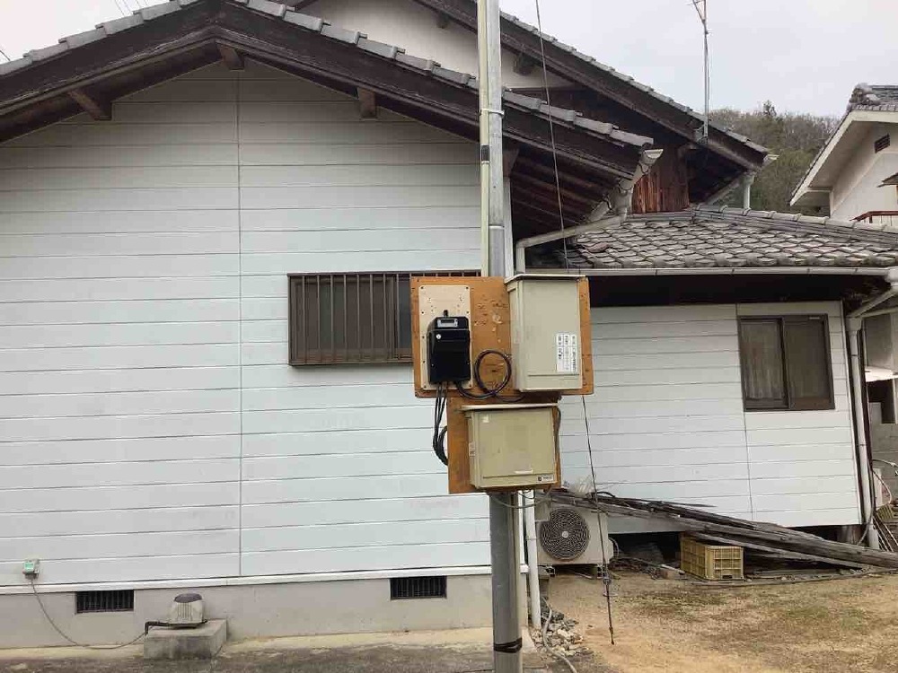 【仮設電気設置】