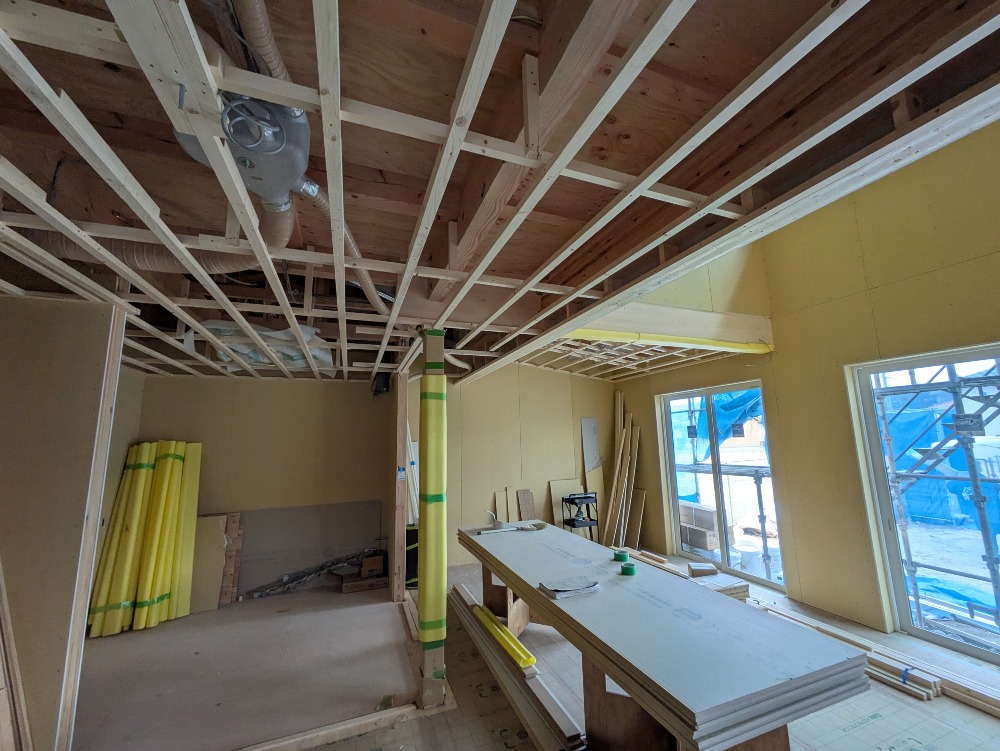 【天井下地施工】