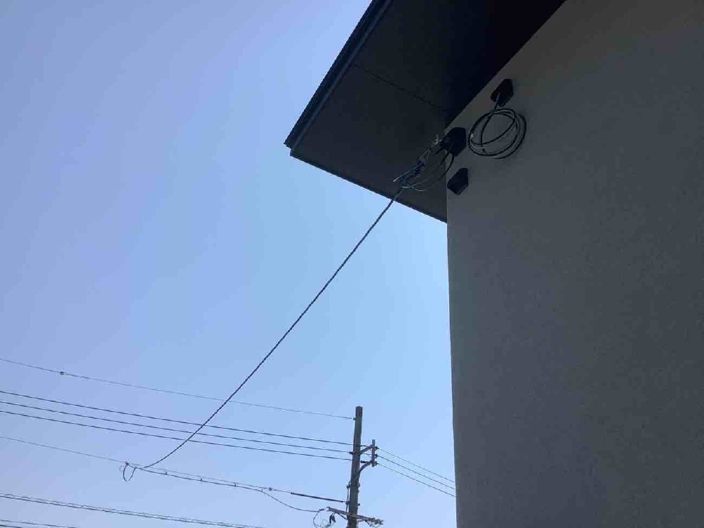 【電気の引き込み完了】