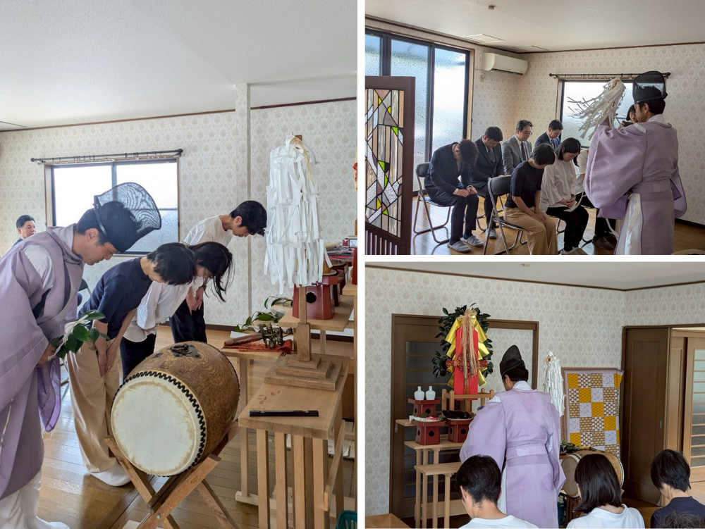 工事着工前のお祓い