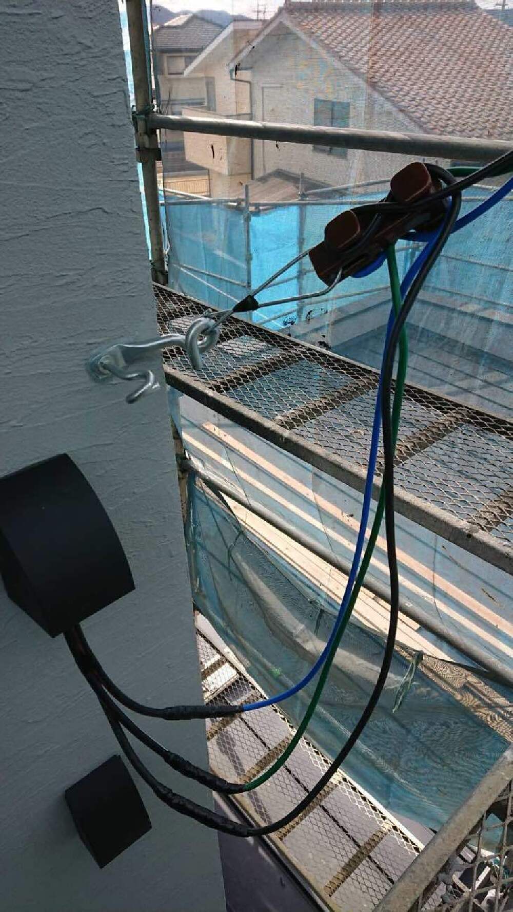 外部工事進捗中
