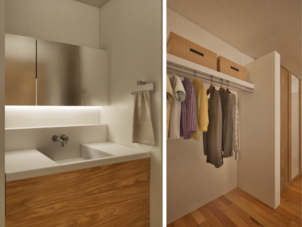 内装・家具の打ち合わせ中