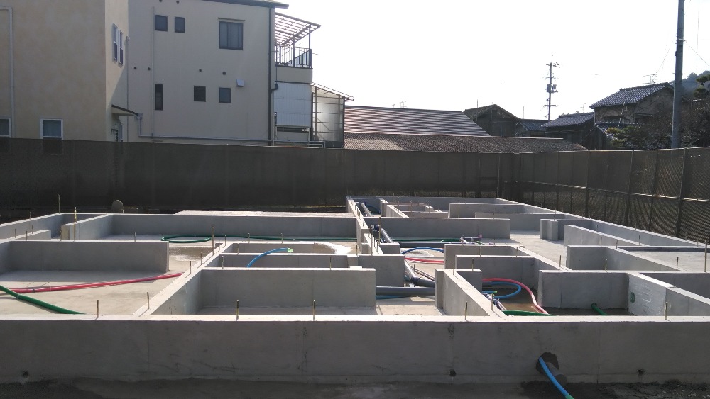 自社検査完了(基礎・先行配管)