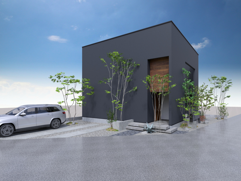 【NEW MODEL HOUSE】外に閉じて内に開く「中庭テラスのある家」