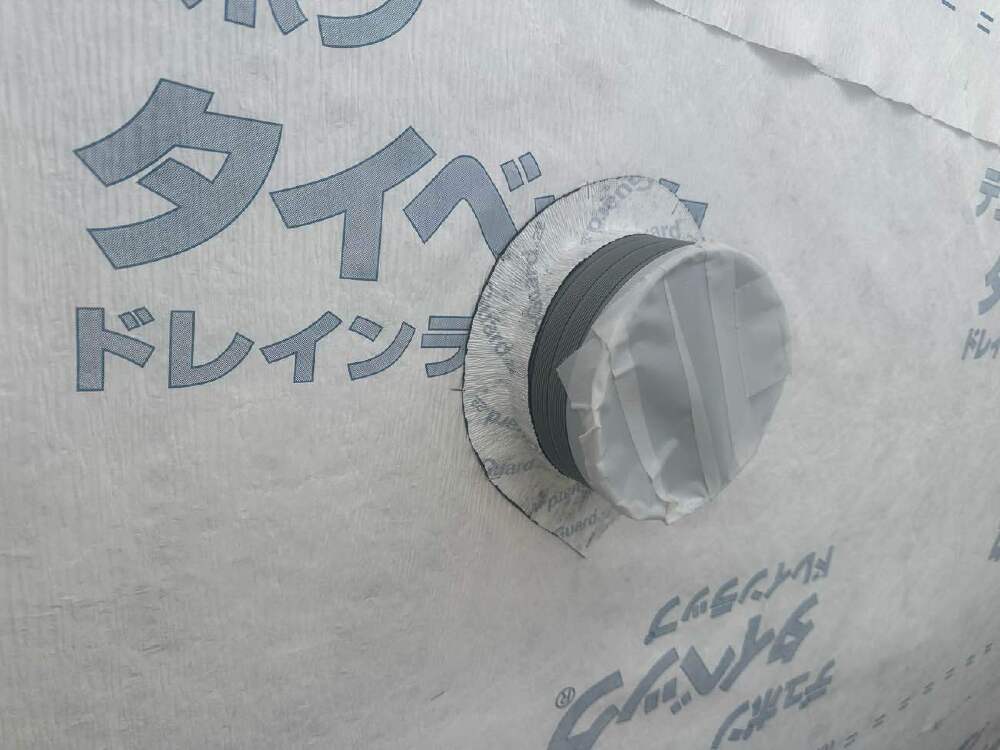 【透湿防水シート施工】