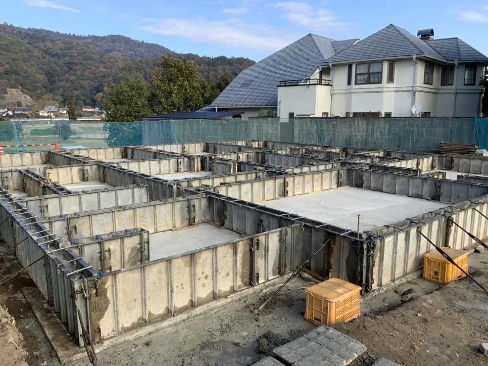基礎工事ほぼ完了です。
